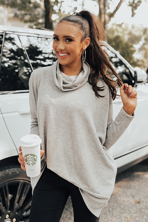 Under Your Spell Shift Tunic In Grey Image - 1
