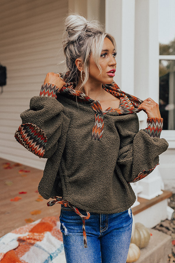 Adventures Ahead Sherpa Hoodie Image - 1