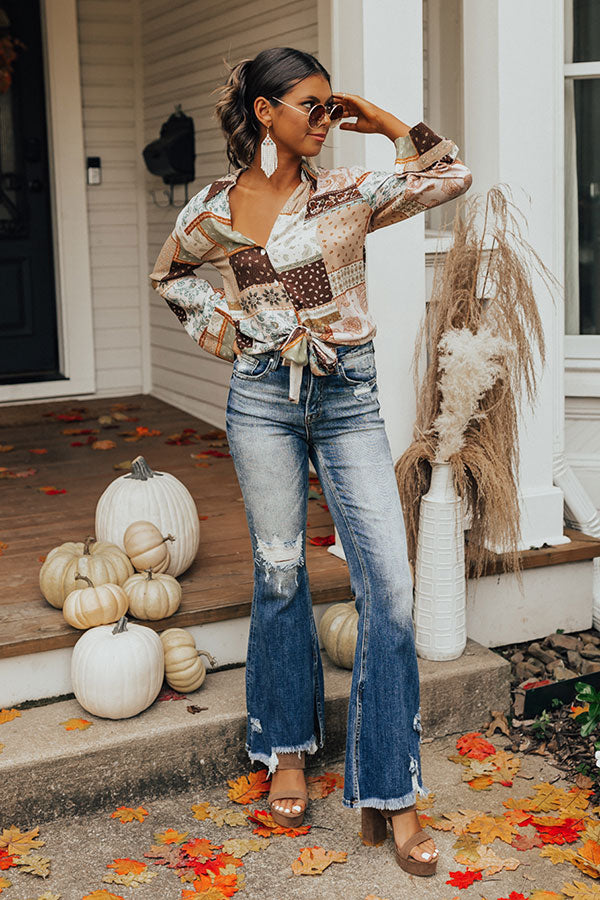 Risen The Fleetwood High Waist Distressed Flare Image - 1