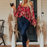 Moody Vibes Shift Top In Wine Image - 1
