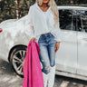 Better Than Busy Button Up Top In White Image - 1
