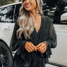 My Only Love Pleated Top In Black Image - 1