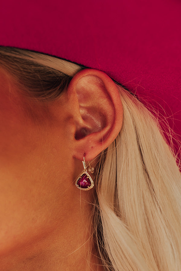 Kendra Scott Kendall Gold Drop Earrings in Iridescent Orchid Illusion Image - 2
