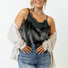 Finding Romance Velvet Tank In Charcoal Curves Image - 1