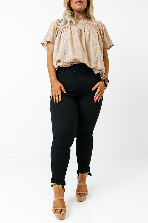 The Sloane High Waist Skinny in Black Curves Image - 1
