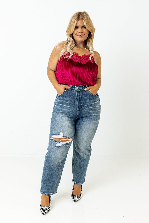 Risen The Bolt High Waist Jean in Medium Wash Curves Image - 2