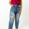 Risen The Bolt High Waist Jean in Medium Wash Curves Image - 1