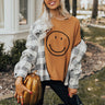 Kind Smile Sweatshirt In Camel Image - 1