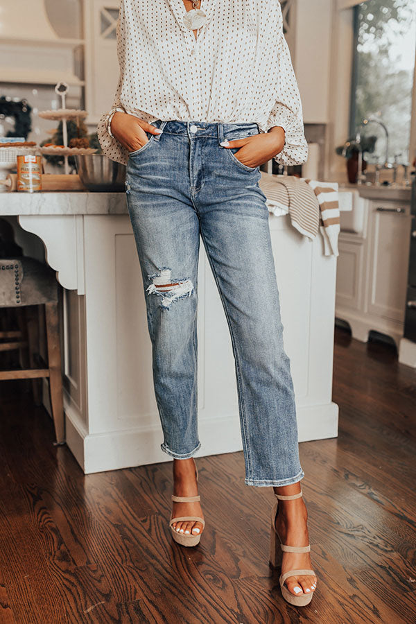 Risen The Bolt High Waist Jean in Medium Wash Image - 2