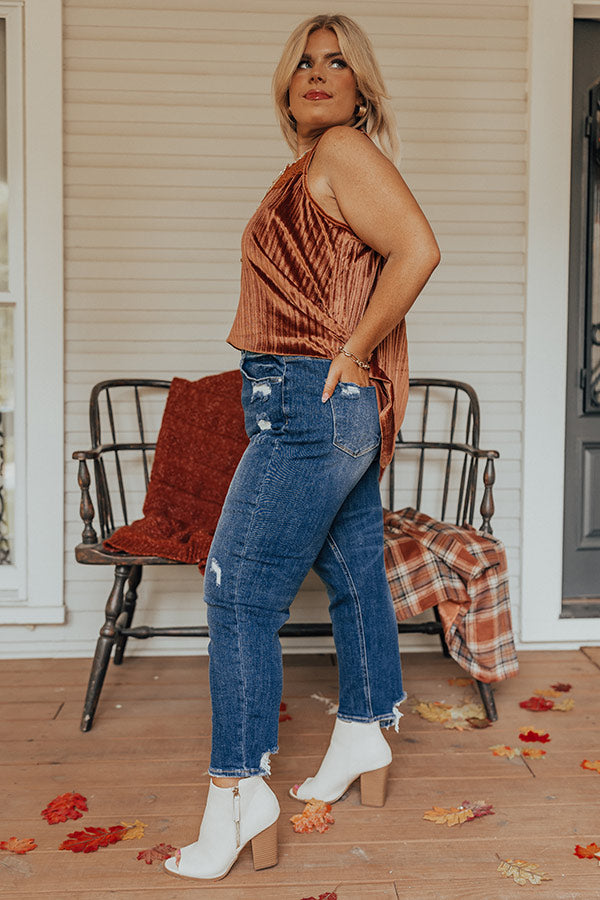 Risen The Hustle High Waist Distressed Jean Curves Image - 1