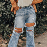 Risen The Emilio High Waist Distressed Flare Curves Image - 1