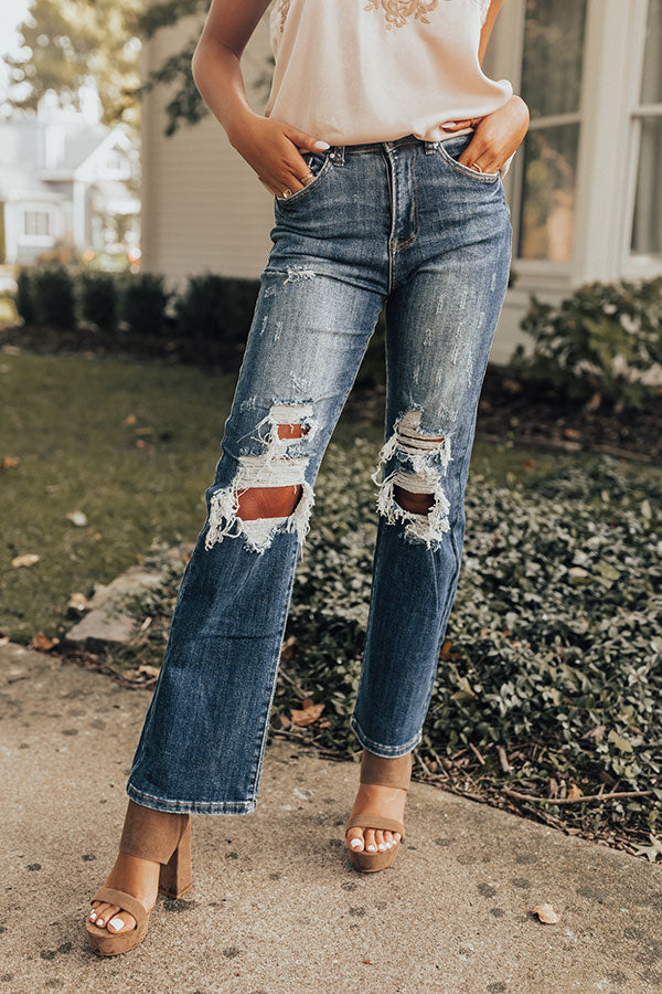 Risen The Whirl High Waist Distressed Jean Image - 2