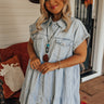 Genuine Reaction Denim Dress In Light Wash Curves Image - 1
