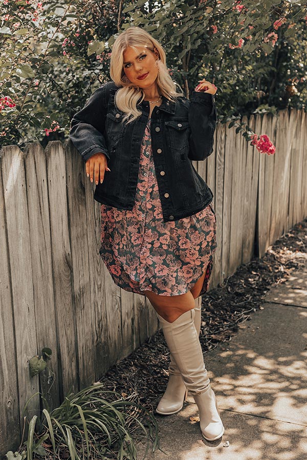 Down The Street Denim Jacket Curves