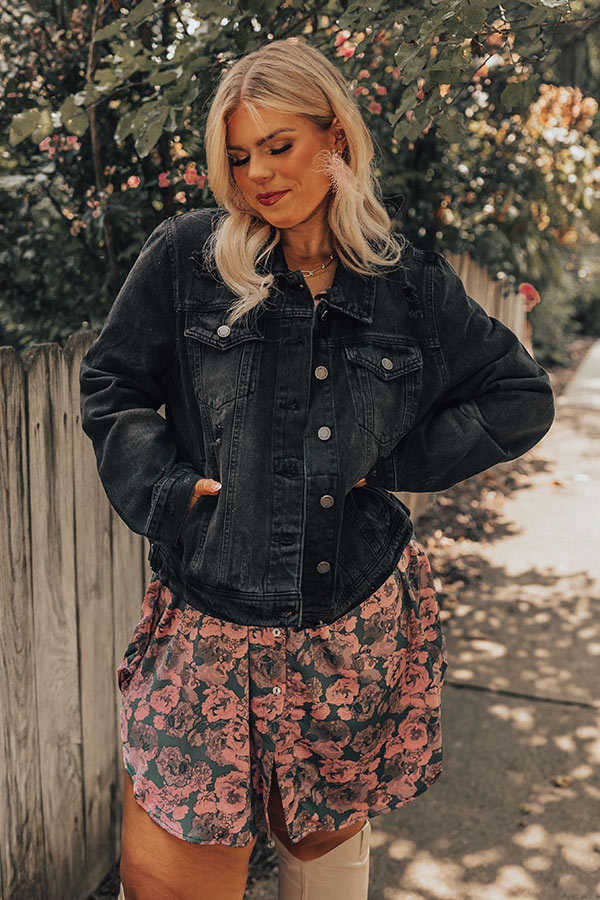 Down The Street Denim Jacket Curves Image - 2