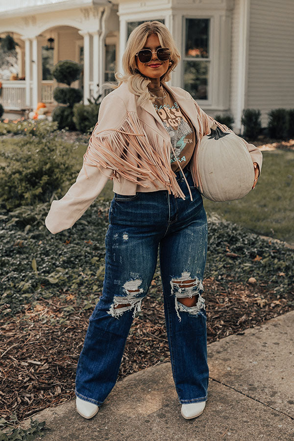 Risen The Whirl High Waist Distressed Jean Curves Image - 5