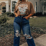 Risen The Whirl High Waist Distressed Jean Curves Image - 1