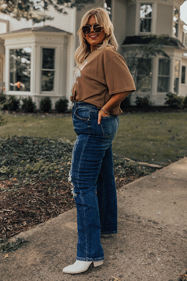 Risen The Whirl High Waist Distressed Jean Curves Image - 3