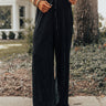 The Blossom Pleated Pants In Black Image - 1