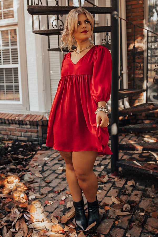 Small Town Romance Babydoll Dress Curves Image - 2