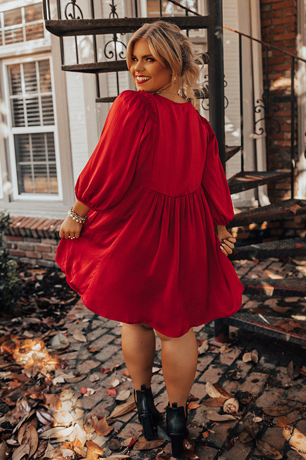 Small Town Romance Babydoll Dress Curves Image - 4
