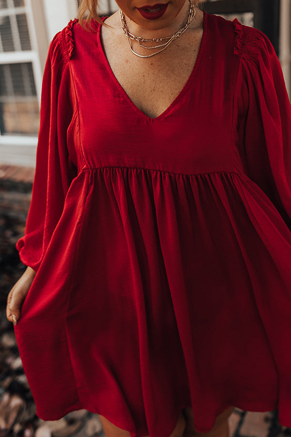 Small Town Romance Babydoll Dress Curves Image - 5