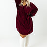 Shift Focus Velvet Dress Curves Image - 1