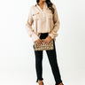 Penn Station Meetup Satin Top In Champagne Image - 1