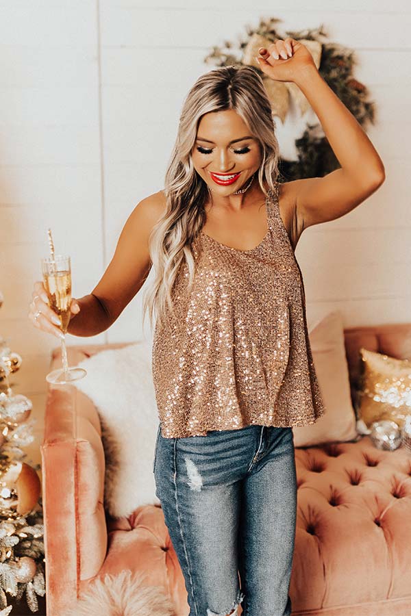 Down The Street Sequin Tank Image - 1