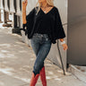 Cause To Covet Velvet Top In Black Image - 1