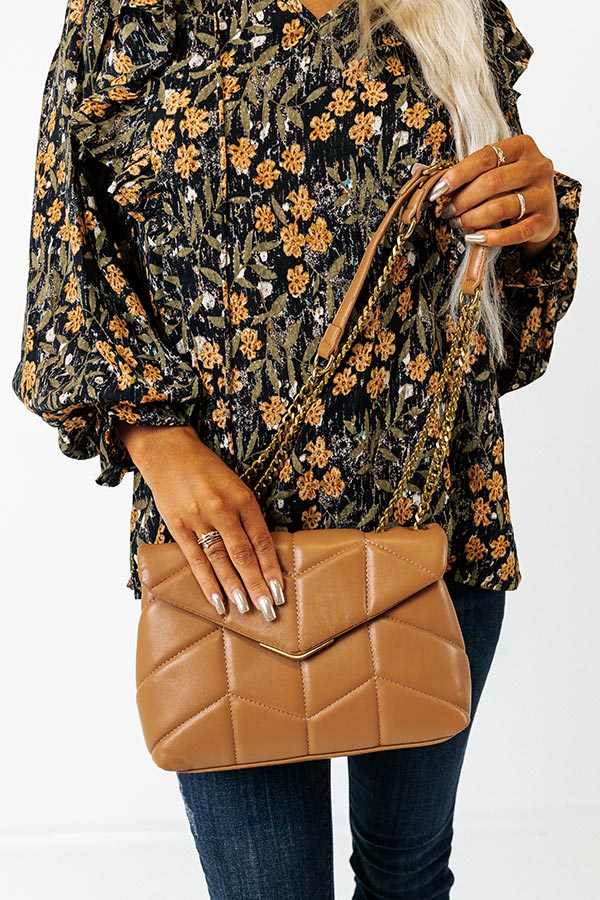Smooth Terrain Faux Leather Crossbody In Iced Mocha Image - 2