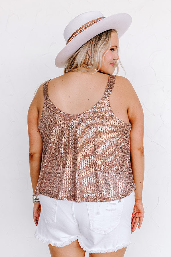 Down The Street Sequin Tank Curves Image - 3