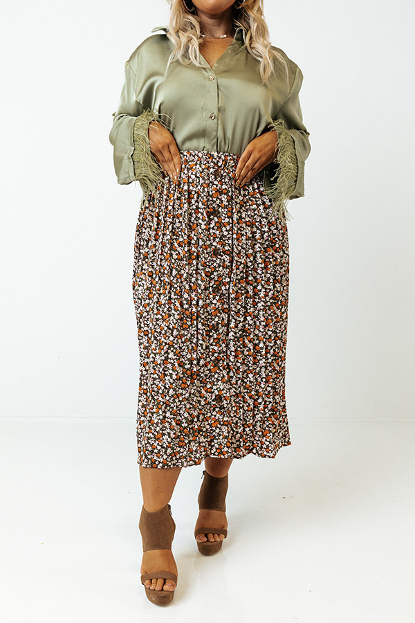 Seasonal Sweetness Floral Skirt Curves Image - 2