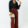 Slope City Pleated Top In Black Image - 1