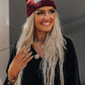 Game Day Sherpa Lettered Beanie Image - 1