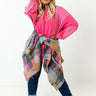 Espresso Run Sweater In Hot Pink Curves Image - 1