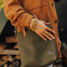 Speak Up Bracelet Set In Camel Image - 1