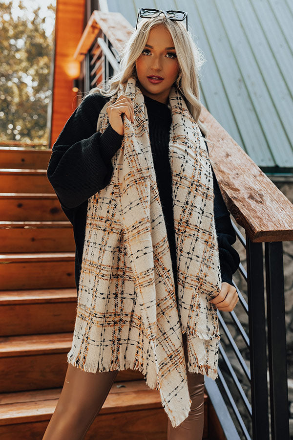 Cozy Cabin Vibes Scarf In Cream Image - 1