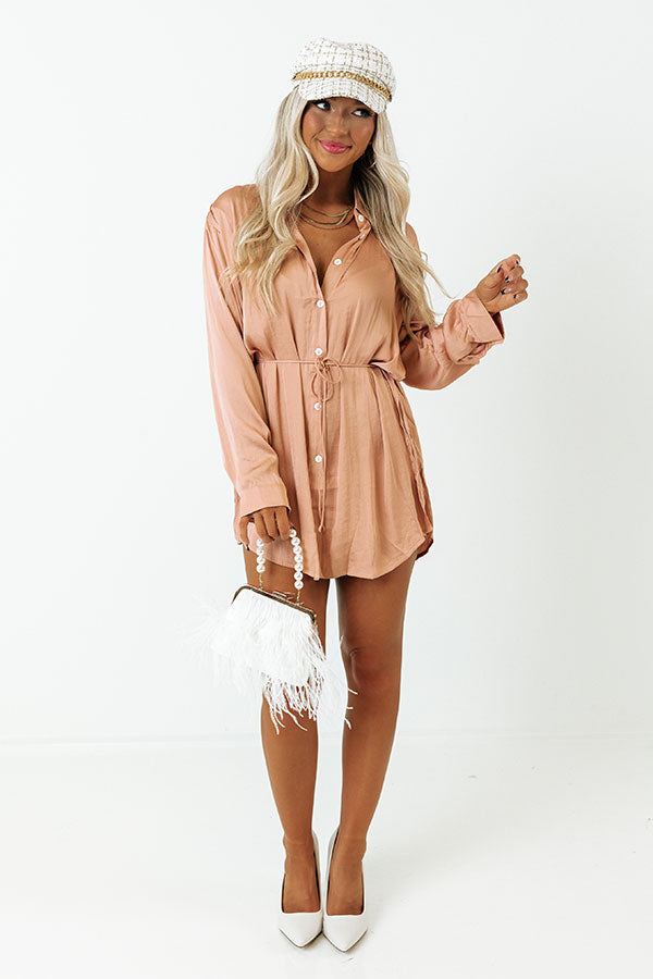 Smooth Terrain Romper In Peach Image - 1