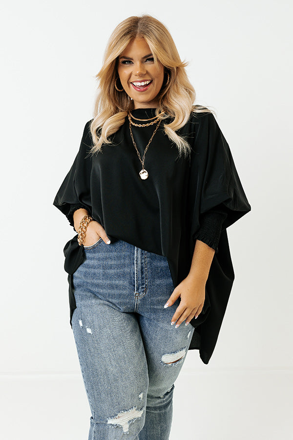 Let It Be Shift Top In Black Curves Image - 1