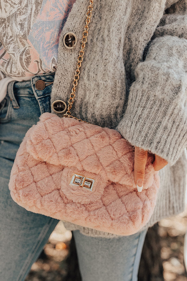 Forever Falling In Love Plush Purse In Blush Image - 1