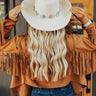 Driving North Faux Suede Cowboy Hat In Stone Image - 1