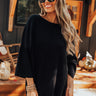 Never A Worry Sweater Top In Black Image - 1