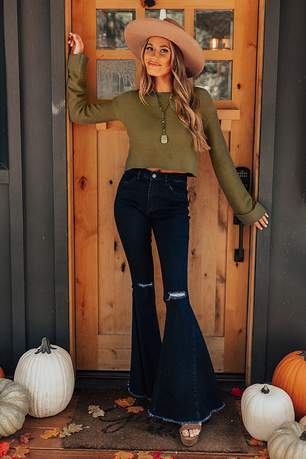 Weekend Coffee Run Sweater In Olive Image - 2