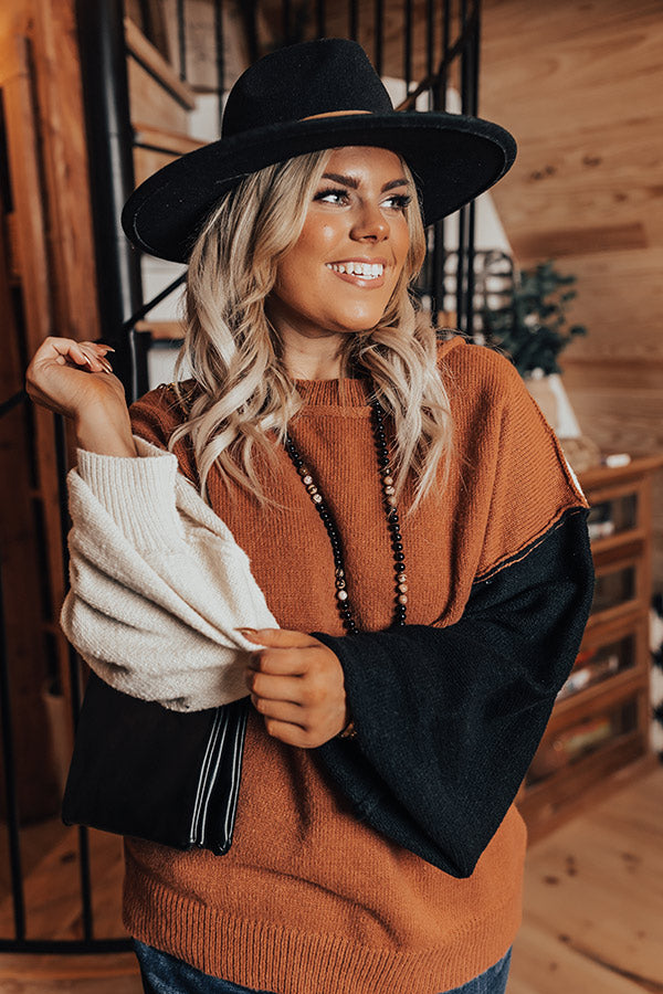 Salem Snuggles Colorblock Sweater Curves Image - 1