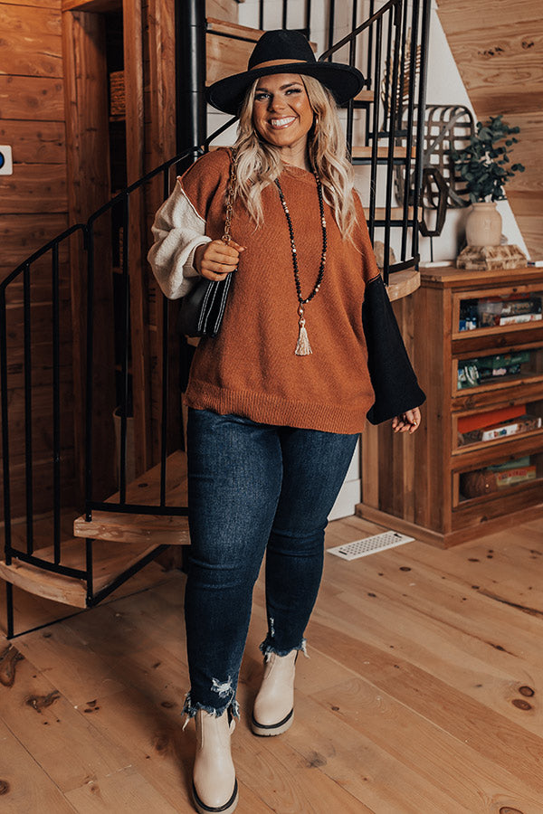 Salem Snuggles Colorblock Sweater Curves Image - 2