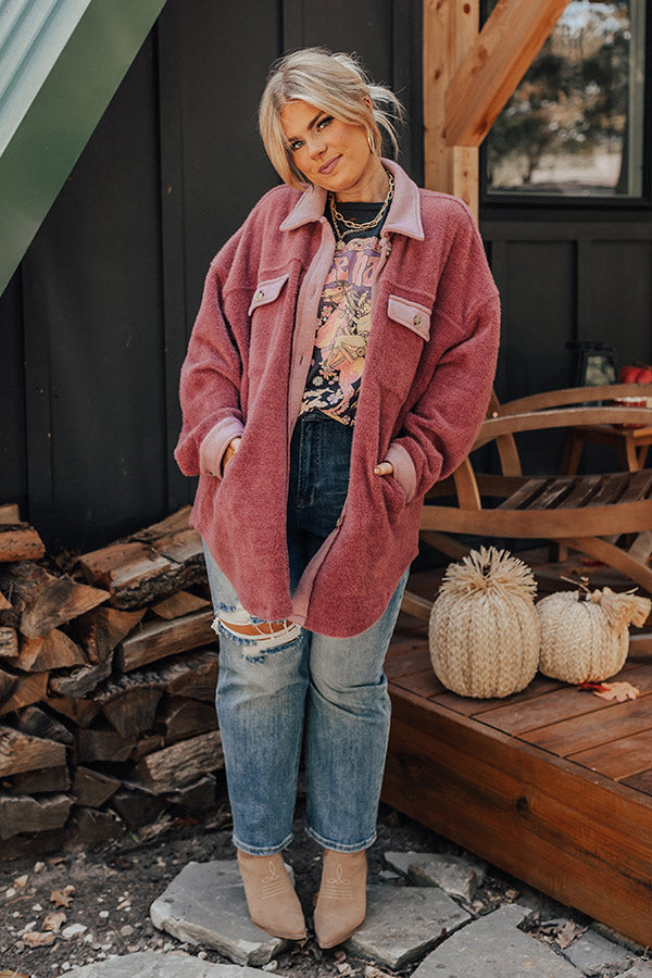 Boston Chill Jacket In Blush Curves