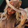 Small Town Talks Faux Suede Fedora In Mocha Image - 1