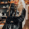 Forever Falling In Love Plush Purse In Black Image - 1