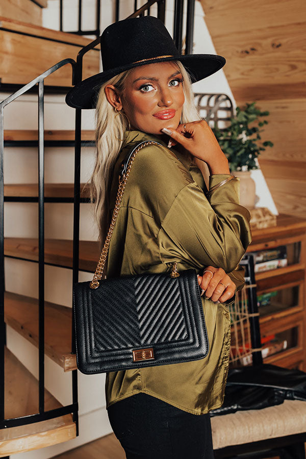 Moves To Make Faux Leather Crossbody In Black